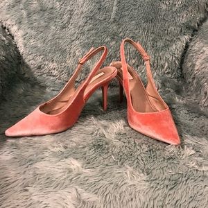Topshop Pointed Toe Slingback Heels